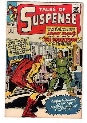 Buy Tales Of Suspense #51 (1964) - Grade 6.5 - 1st Appearance Of The Scarecrow! • 142.48£