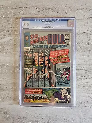 Buy Tales To Astonish #70 Sub-Mariner And Incredible The Hulk Marvel Comics CGC 8VF • 119.93£