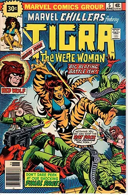 Buy MARVEL CHILLERS #5  Very HTF 30-Cent VARIANT TIGRA, RED-WOLF • 31.62£