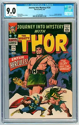 Buy Journey Into Mystery #124 CGC 9.0 WP (Marvel, 1/1966) Hercules • 217.68£