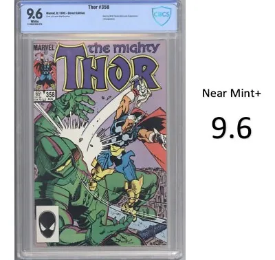 Buy Thor #358 - Key Comic And Death Of Megatak! - CBCS 9.6 - Brand New Slab! • 54.61£