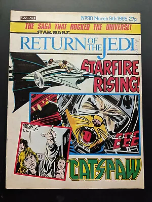 Buy Return Of The Jedi No 90, March 9th 1985, Star Wars Weekly UK Marvel Comic  • 6.99£