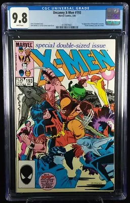 Buy UNCANNY X-MEN #193 (Marvel Comics, 1985) CGC Graded 9.8 ~ White Pages • 78.52£