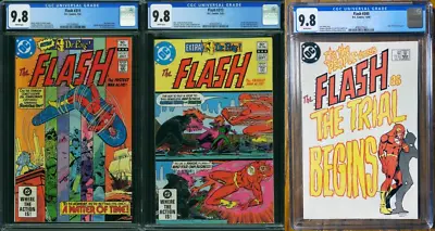 Buy Flash, The #311, 313, 340 CGC 9.8 Lot DC (1st App Psykon &Trial Of The Flash) • 265.40£