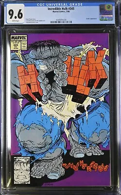 Buy Incredible Hulk #345 (1988) Cgc 9.6 Wp Classic Mcfarlane Cvr Like Hulk Annual 1 • 200.14£