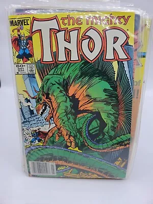 Buy Mighty Thor #341_march 1984_very Good_nick Fury_loki_karnilla_walt Simonson! • 8£