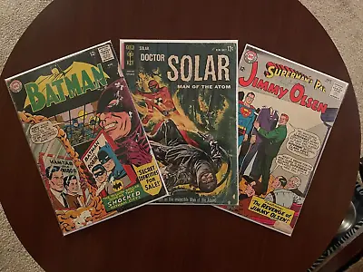 Buy Lot Of Vintage 1960s Comic Books: Batman #173, Doctor Solar #5, Jimmy Olsen #78 • 19.76£