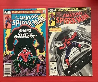 Buy Amazing Spider-man #229 & 230 Set Juggernaut 1982 Very Fine- Buy Today • 51.39£