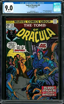 Buy Tomb Of Dracula 25 REPRINT - CGC 9.0 (VF/NM) (1st Appearance Of Hannibal King) • 43.97£