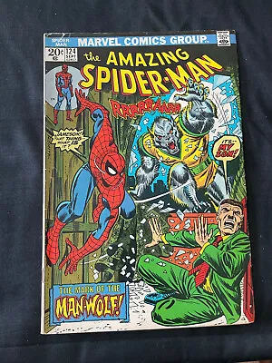 Buy THE AMAZING SPIDER-MAN #124 (1973) 1st Appearance Of Man-Wolf • 75.20£