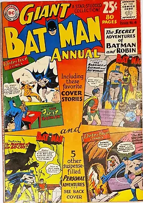 Buy Batman 4 Annual Giant DC Silver Age 1961 • 64.99£