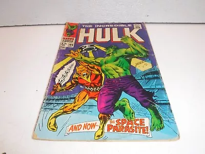 Buy The Incredible Hulk #103 (1968) Silver Age Marvel 1st Space Parasite - Ungraded • 15.89£