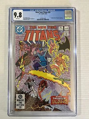 Buy New Teen Titans #32 CGC 9.8 (Jun 1983, DC) George Perez, 1st Thunder & Lightning • 130.34£