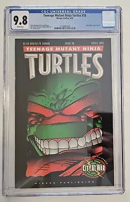 Buy Teenage Mutant Ninja Turtles 58 (CGC 9.8)  City At War  Part 9 1993 Mirage  • 295.02£