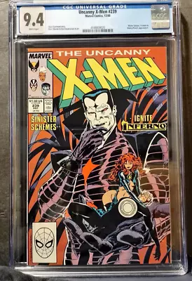 Buy Uncanny X-Men 239   CGC 9.4 NM  W/ PAGES  N/CASE • 67.19£