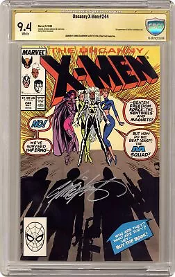 Buy Uncanny X-Men #244D CBCS 9.4 SS Chris Claremont 1989 16-3A79C52-068 1st Jubilee • 163.90£