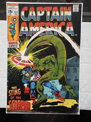 Buy Captain America 122 (1970) Scorpion App, Cents • 14.99£
