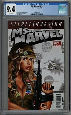 Buy Ms. Marvel 29 CGC 9.4 Secret Invasion Tie-In Greg Horn Cover Avengers • 55.60£