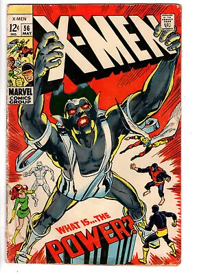 Buy X-men #56 (1969) - Grade 3.0 - 1st Appearance Of Living Monolith - Neal Adams! • 40.03£