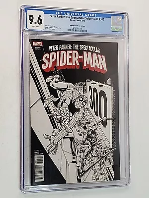 Buy Spectacular Spider-Man 300 CGC 9.6 NM+ Remastered Sketch Var Frank Miller 1:1000 • 473.08£
