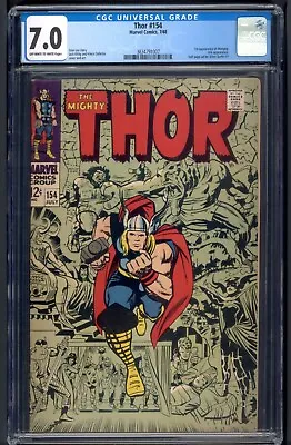 Buy The Mighty Thor #154 (Marvel Comics) CGC 7.0 *1st Appearance Of  MANGOG  • 73.91£