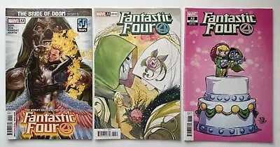 Buy FANTASTIC FOUR #32 (NM), A/E/G Variant Covers, Momoko/Skottie Young, Marvel 2021 • 5.93£