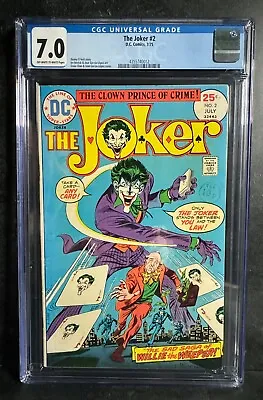 Buy The Joker #2 Cgc 7.0 - Dc 1975 - Catwoman, The Riddler, Two-face, Penguin • 99.95£