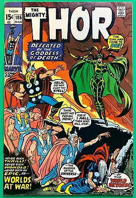 Buy Thor Vol 1 #186 (1971) Hela Appearance Higher Grade • 69.95£