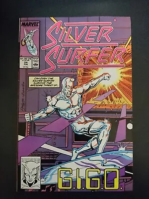 Buy Silver Surfer 24 Vol 3    Near Mint + 9.6    Ron Lim     Marvel  1987 • 22£