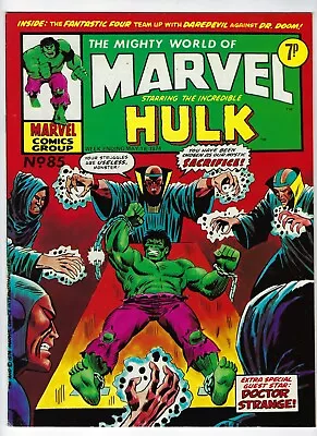 Buy MIGHTY WORLD OF MARVEL #85 -UK Marvel Comic 18 May 1974- Hulk Fantastic Four VF- • 5.95£