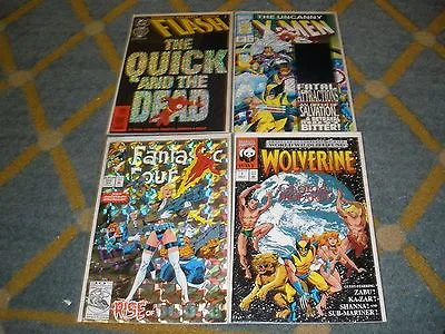 Buy Dc + Marvel Comics Fantastic 4 #375, Wolverine #1, X-men #304, Flash 100th Cente • 12.81£