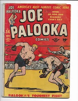 Buy Joe Palooka Comics 14 - G/vg 3.0 -  Palooka's Toughest Fight  (1947) • 9.49£