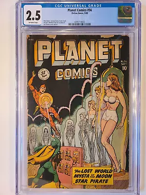 Buy Planet Comics # 56 Fiction House 1948 Cgc 2.5 Classic Good Girl Cover Art • 396.46£