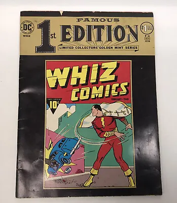 Buy VTG DC FAMOUS 1ST EDITION WHIZ Comics  #1 - 1st CAPT. MARVEL Gold Mint Series 74 • 9.29£