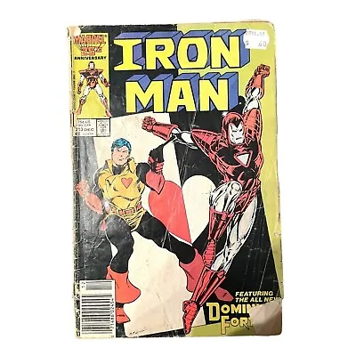 Buy Featuring The All New Dominic Fortune  Iron Man V1 #213 (1986 Marvel) Comic Book • 5.63£