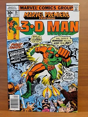Buy Marvel Premiere #35 GD Marvel 1977 Featuring 3-D Man • 1.97£
