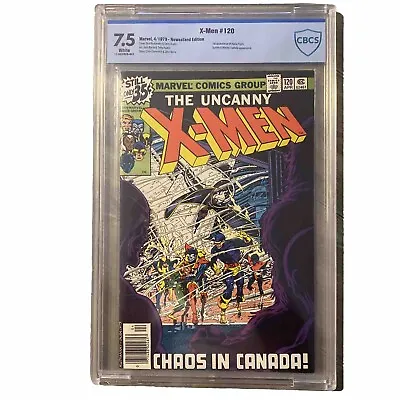 Buy The Uncanny X-men 120 CBCS 7.5 Alpha Flight 1st Appearance White Pages Newsstand • 91.94£