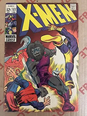 Buy X-Men #53 Vol 1 - 1968 Silver Age - 1st Barry Windsor-Smith Cover  Marvel Comics • 49.99£