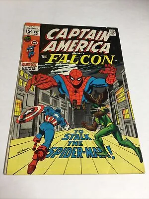 Buy Captain America 137 Fn Fine 6.0 Marvel Comics • 19.97£