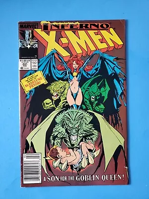 Buy Uncanny X-Men #241 - Mark Jewelers Variant, Goblin Queen Origin - Marvel 1989 • 31.77£