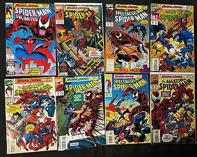 Buy Spider-man Maximum Carnage Part 1,2, 4-14 Most Vf-vf+ Bagley, Lim, S Buscema Art • 118.99£