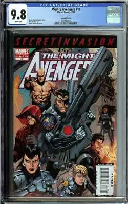 Buy Mighty Avengers #13 Cgc 9.8 White Pages // 1st Secret Warriors 2nd Print 2008 • 248.56£