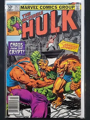 Buy The Incredible Hulk #257 Newsstand Marvel 1981 FN+ Comics Book • 4.72£