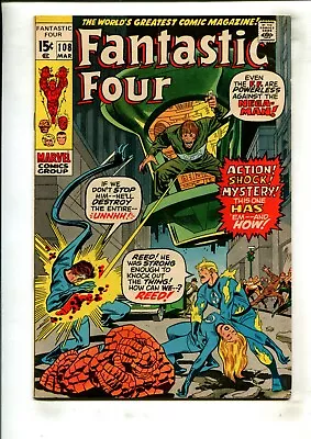 Buy Fantastic Four #108 (6.0/5.5) Nega-man!! 1971 • 8£