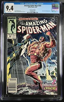 Buy Amazing Spider-Man #293 Marvel 1987 CGC 9.4 WHITE Pages NEWSSTAND VERSION • 60.32£