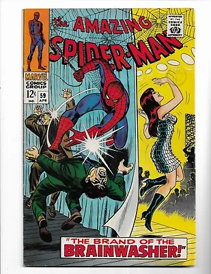 Buy Amazing Spider-man 59 - F 6.0 - Kingpin - 1st Cover Of Mary Jane Watson (1968) • 88.80£