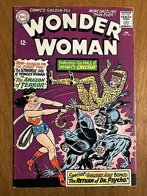 Buy Wonder Woman #160/DC Comic Book/1st Silver Age Cheetah/FN • 129.48£