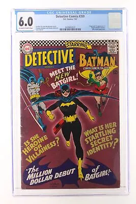 Buy Detective Comics #359 - D.C. Comics 1967 CGC 6.0 Origin And 1st App Of Batgirl • 789.13£
