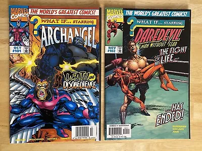 Buy Marvel What If? (1997) #101 Archangel X-Men & #102 Daredevil High Grade!! • 7.99£