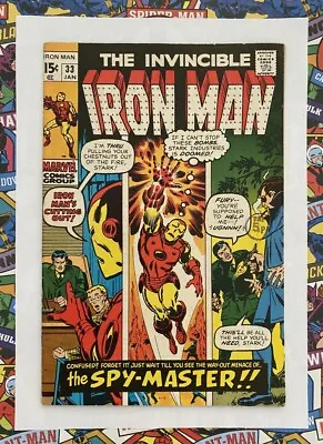 Buy IRON MAN #33 - JAN 1971 - 1st SPYMASTER APPEARANCE! - VFN+ (8.5) CENTS COPY! • 49.99£